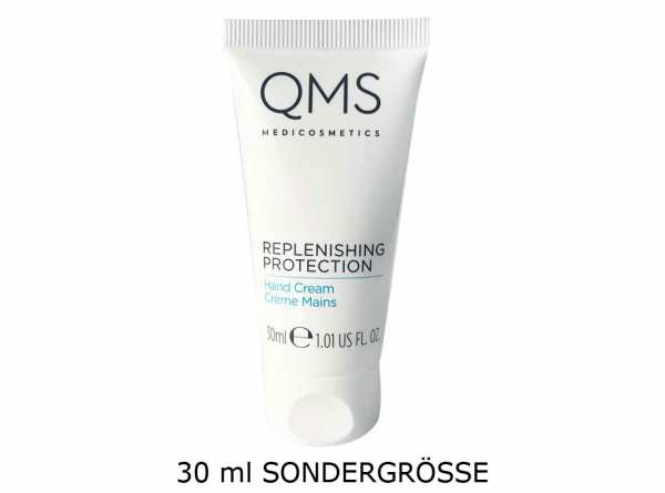 QMS MEDICOSMETICS REPLENISHING PROTECTION Hand Cream 30 ml - feuchtigkeitsspendende Handcreme