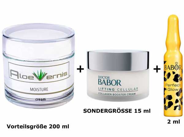 AloeVernis® BASIC aloe vera MOISTURE cream 200 ml - DOCTOR BABOR LIFTING CELLULAR Collagen Booster C